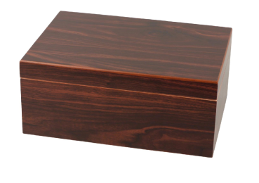 Humidor "Walnuss Dekor dunkel" für ca. 50 Zigarren